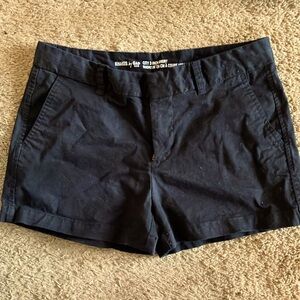 Black chino shorts